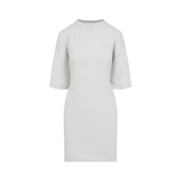 Balenciaga White Cotton Dress With Round Neckline And Short Sleeves - NWT
